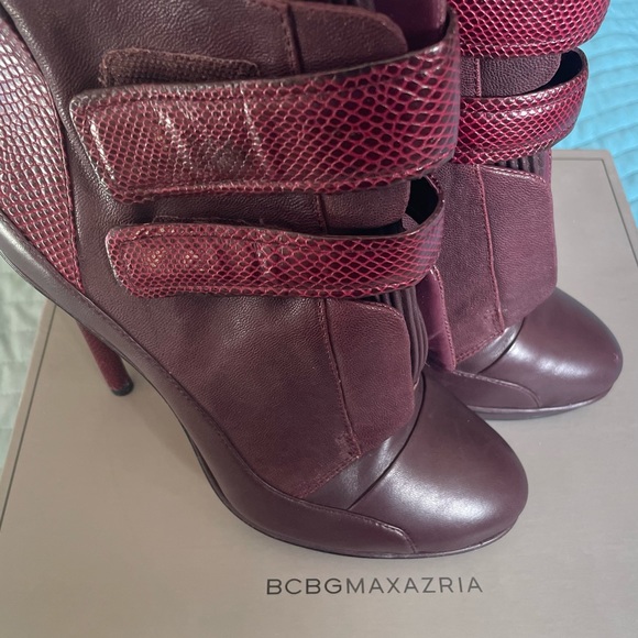 BCBG Burgundy Boots - Picture 2 of 9